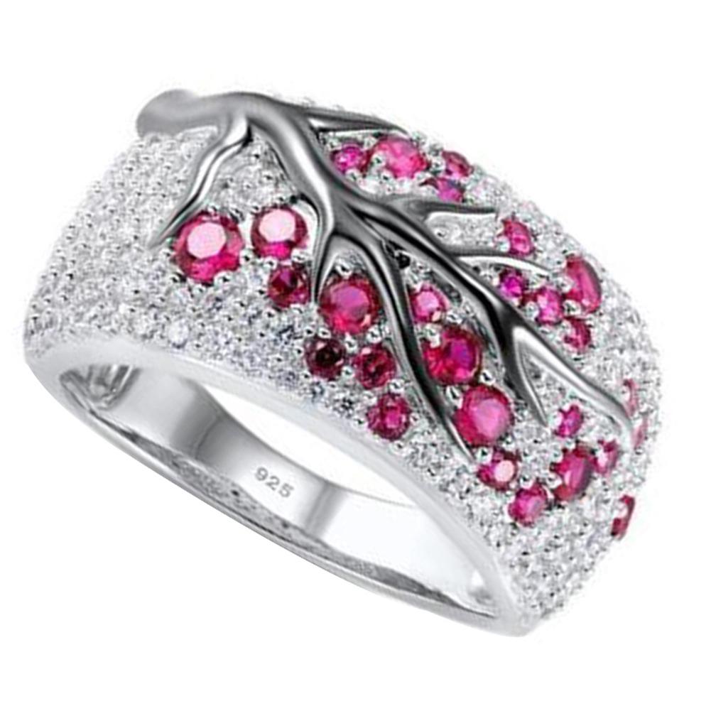 Роскошное женское кольцо со стразами, инкрустированное сливой, веткой дерева, на палец, вечерние ювелирные изделия, подарок