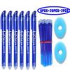 28Pcs/Lot Erasable Pen Set Washable Handle Blue Black Ink Writing Gel Pens for School Office Stationery Supplies Exam Spare