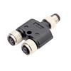 Waterproof Y type Split-line M8 Connector Male Female Plug With 1M Wire Cable Thread Docking for Camera Monitor Medical Ebike