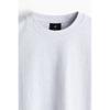 H M Oversized FiT CoTTon T sHirT ligHT Grey Melange