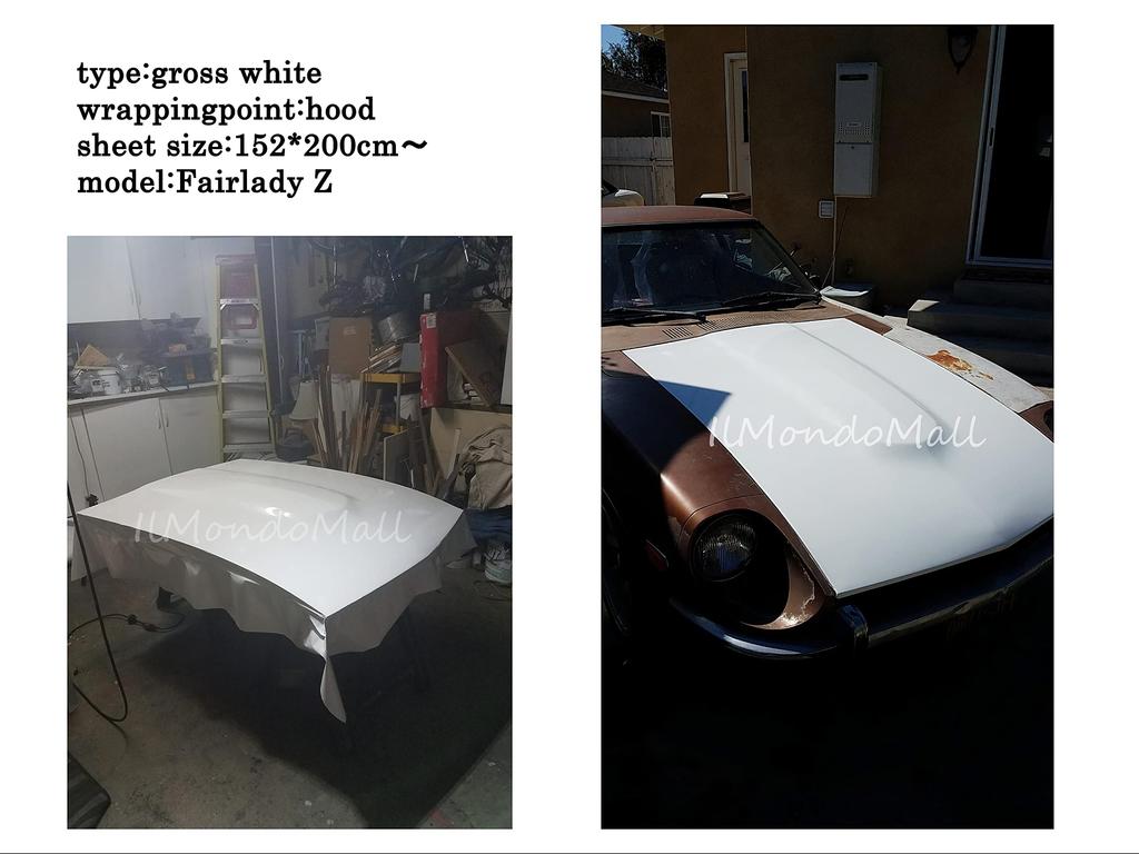 IlMondoMall Глянцевая белая оберточная пленка Защитная пленка Глянцевый белый (152 x 300 см_, Белый)