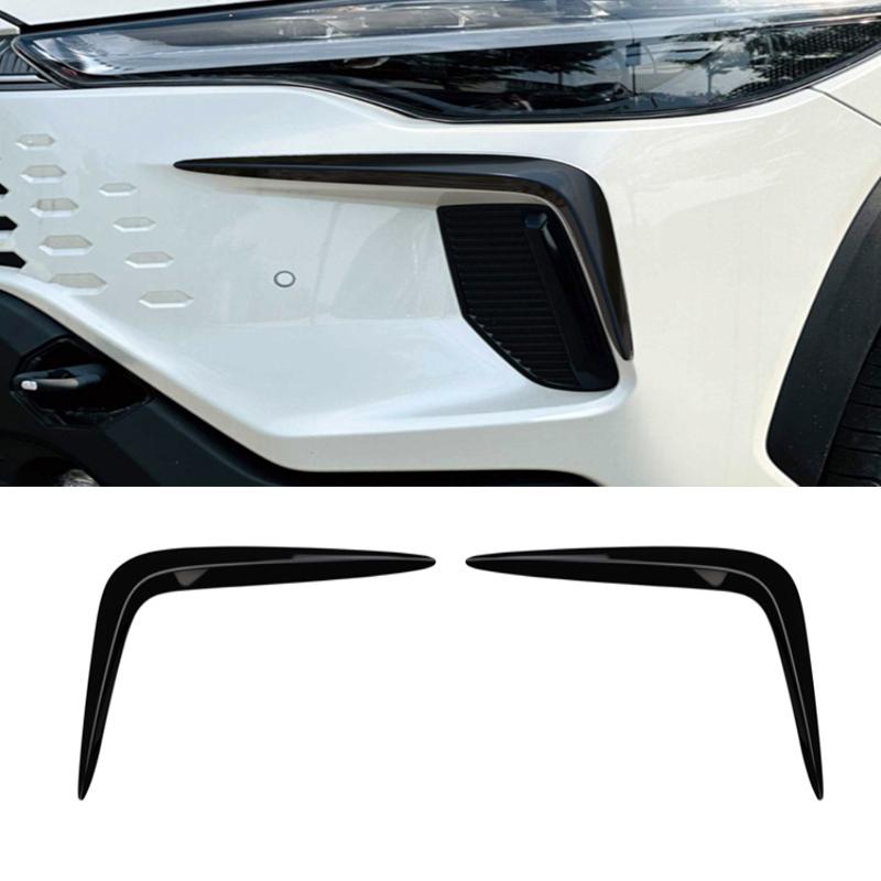 For Toyota Corolla Cross 2025 2026 ABS chrome Front bumper Corner foglamp fog light Blade Wind cover Protection Cover Trim