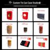 Custom Rectangular Tin Boxes with Offset Printing for Gifts and Various Specifications