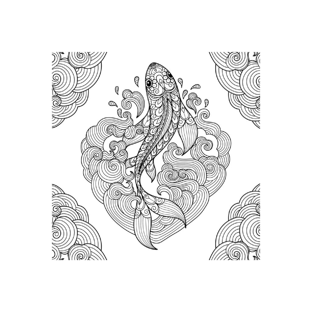 Книжка-раскраска Мандала с животными и узорами для взрослых-1