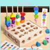 Деревянные строительные блоки для сопоставления форм с сенсорными элементами для малышей