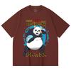 230 Gsm 100% Cotton Jujutsu Kaisen V62 Panda Print Unisex Heavy Cotton T Shirt