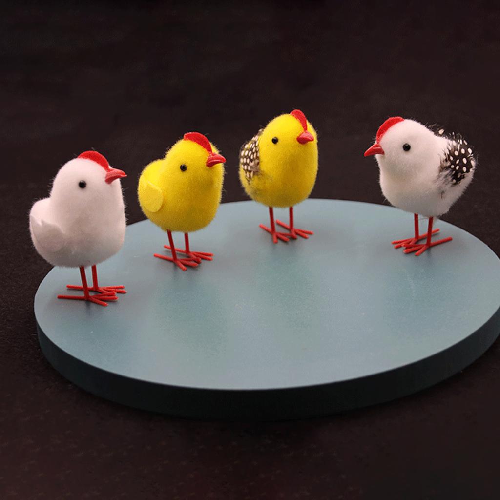 Игрушечный цыпленок Милый Ручной работы Курица Пасхальный Настольный Декор Праздничный Реквизит для Фото для Дома Стол Полка Декор Орнаменты