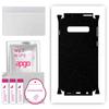 apgo Protective Skin Sticker for the Back+sides Compatible with Samsung Galaxy S10, Full Wrap Film, Foil, Vinyl - Pattern Matte Black