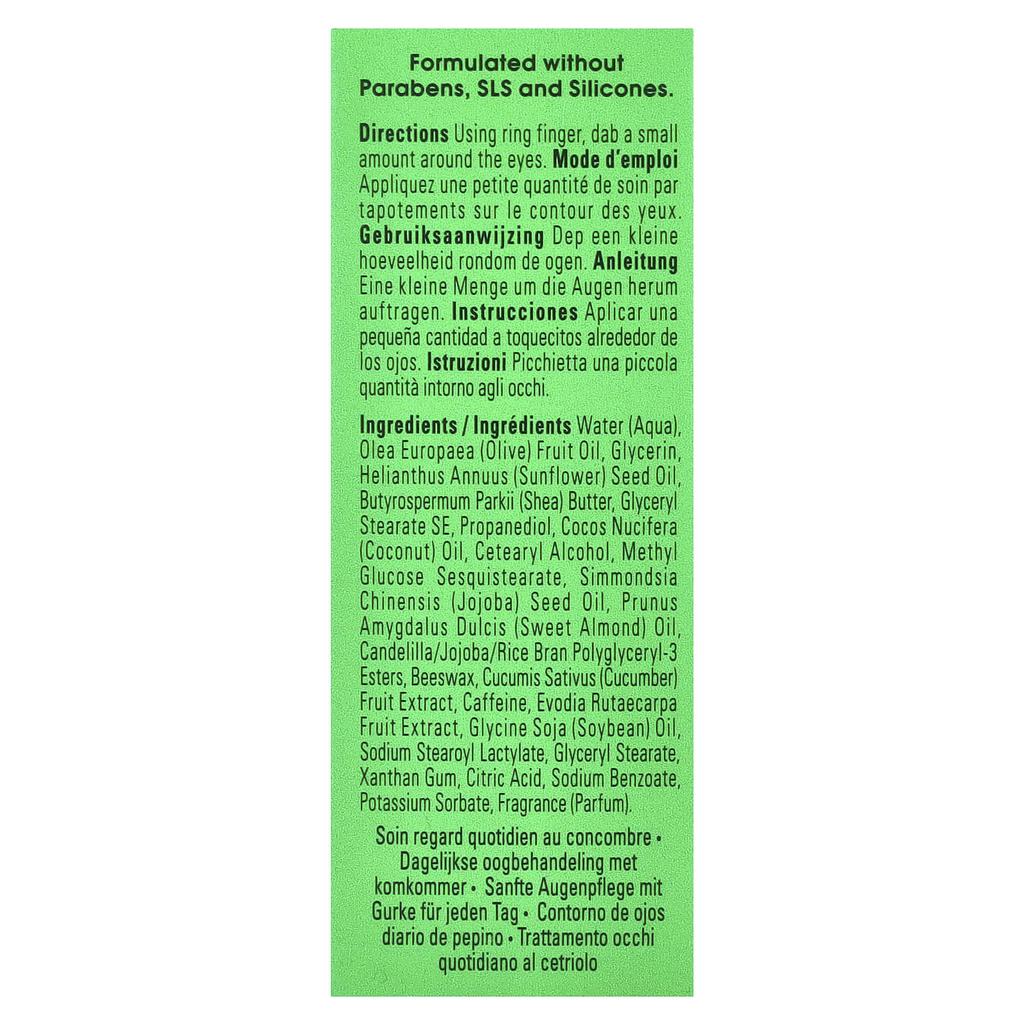 Daily Eye Treatment, Cucumber, 15Ml(0.5Fl Oz)