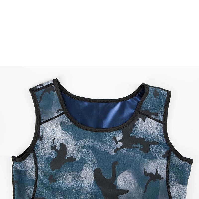 Мужская Корректирующая Рубашка Талия Стажер Сауна Пот Жилет Body Shaper Корсет Для Похудения Майка