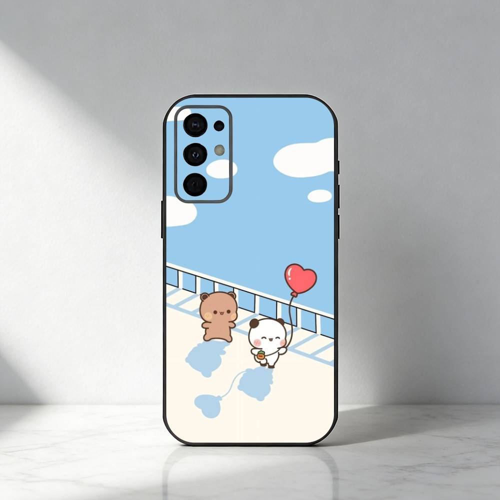 Cute BuBu D-DuDu  Phone Case For Samsung S25,S24,S21,S22,S23,S30,Ultra,S20,Plus,Fe,Note,5G Black Cover
