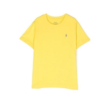 ФУТБОЛКА - RALPH LAUREN - Классическая - Канареечно-желтый - Приталенный крой - 100% хлопок