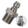 M12X1.25 Quick Connect Adapter Stainless Steel Check Valve