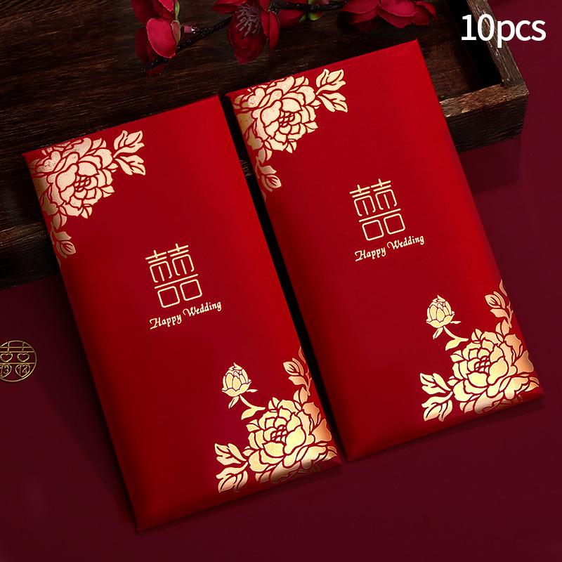 1Pc  Cloth Wedding Red Envelope Traditional Chinese Wedding Red Envelope Lucky Money Packets With Tassel Weddings Supplies