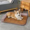 Домашний Большой Травяной Коврик Кошачье Гнездо Товары для Питомцев Кошка и Собаки Ледяное Гнездо Полуразобранный и Стираемый Охлаждающий Коврик Подушка Собака Лето