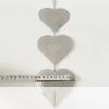 Reflective Surface 3D Metal Heart Double-Sided Wind Spinner Heart Wind Chime  Garden Hanging
