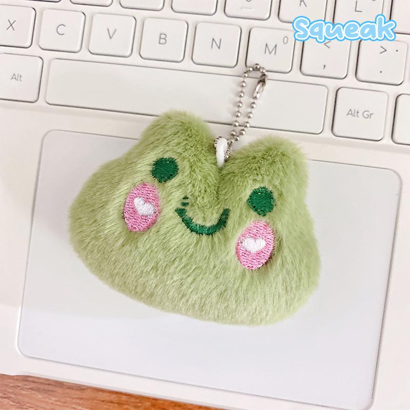 Cute Animal Keychains Plush Rabbit Frog Cat Doll Keychains For Car Keys Accessories Kawaii Small Bear Plush Keychain On Backpack