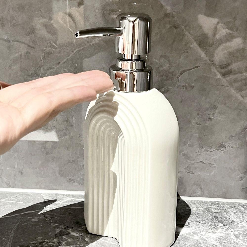 350ml Arched Shaped Soap Dispenser Refillable Shower Gel Bottles  Hotel