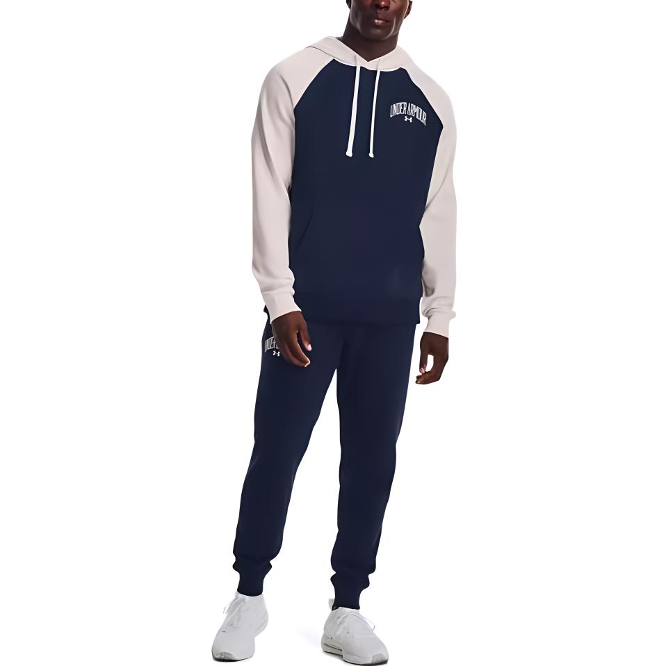 Under Armour Однотонные спортивные брюки с буквенным принтом и завязками на шнурке, мужские брюки, синие 1373374-408