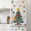Fun-e154 Рождественская елка Пряничный человечек Рождественская подарочная коробка Наклейка на холодильник Наклейка на стену для украшения дома