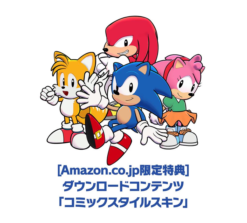 Sonic Superstars DLC Стиль Стиль Sonic Стиль комиксов Стиль комиксов Тейлз Стиль комиксов Эми из-за срока действия PS5 - "Комиксные скины" (Комикс & & & Наклз)