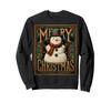 Snowman Vintage Retro Art Deco Christmas Sweatshirt