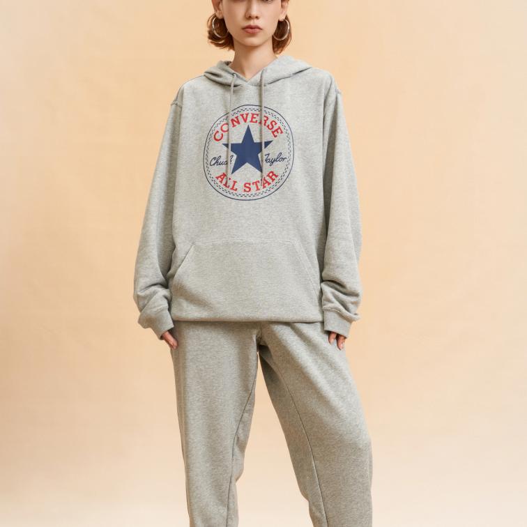 Converse All Star Sweatshirt Unisex Light Gray 10025469-A03