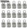 Metal Silvery Mini Hanging Bells with Top Hole Handicrafts Making Supplies No Sound Retro Wind Chimes Bracelets Necklaces Clothing Accessories