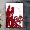 20pcs/set Laser Cut Mr & Mrs Wedding Invitations Card Invite Envelopes Kit Brida