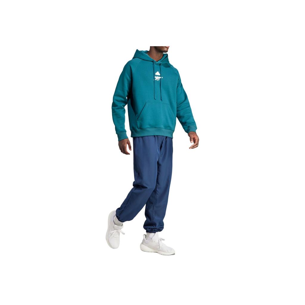 Adidas Мужские спортивные толстовки с капюшоном Arsenal Lifestyle насыщенно-зеленого цвета HZ2062