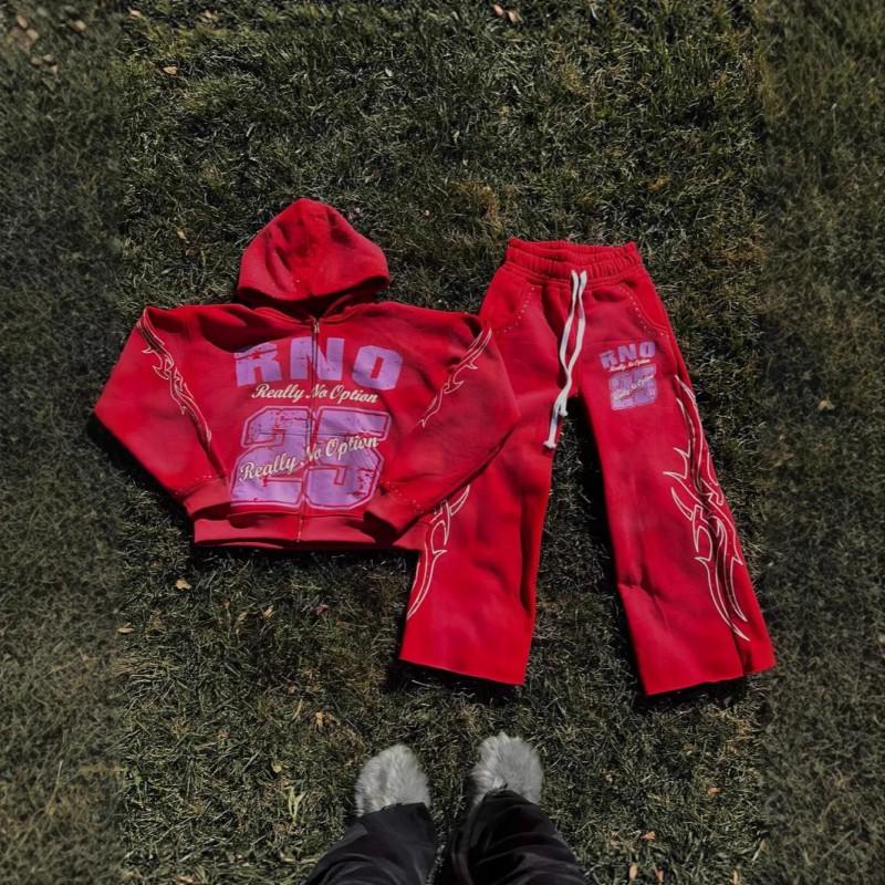 Unisex Hip Hop Streetwear Oversized Hooded Zip-Up Sweatshirt With 3D Print Fall Winter