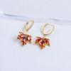2024 Red Maple Leaf Temperament Earrings: Versatile & Trendy Autumn/Winter Design for Women