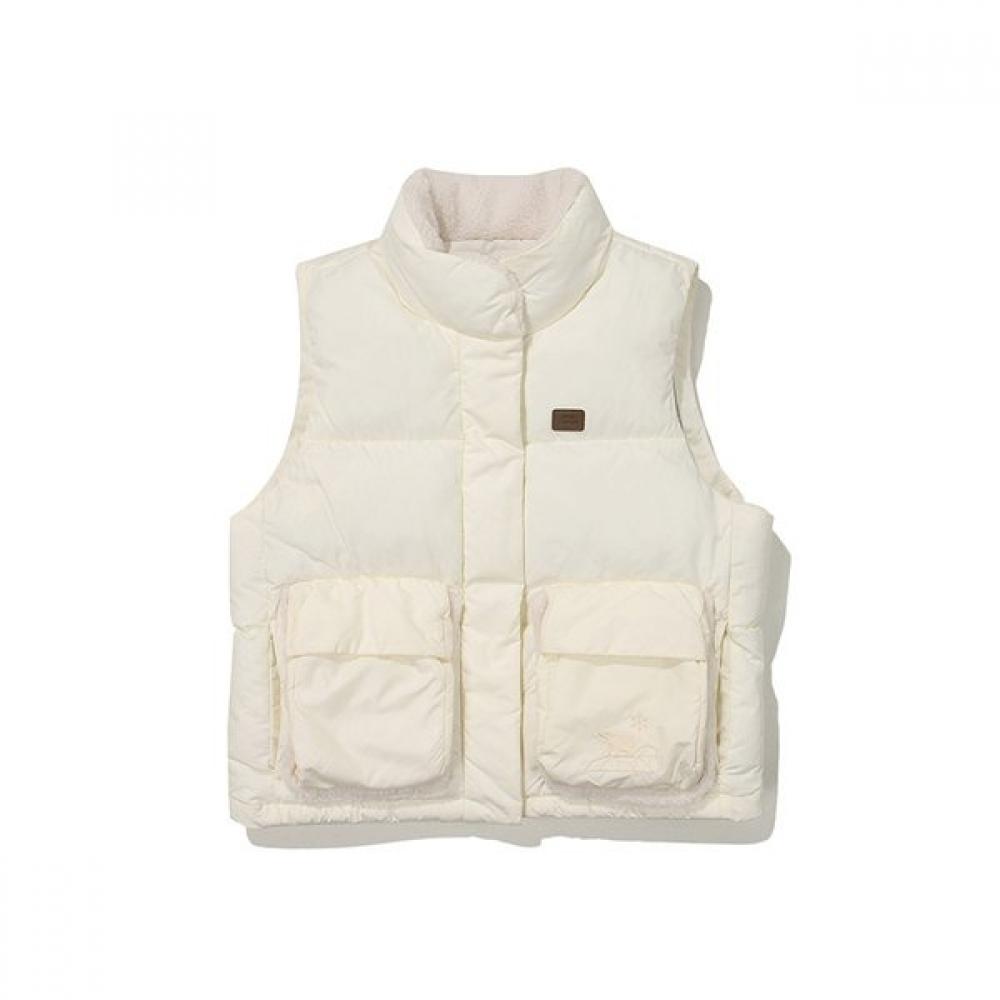 Teddy Pocket Vest Ivory