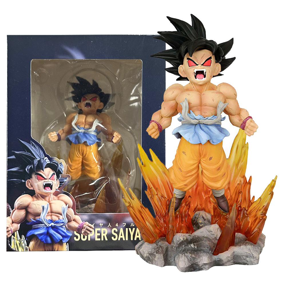 19СМ Аниме Dragon Ball Фигурка Сон Гоку Модель Красный Глаз Кукла Игрушка Dragon Ball Фигурка Действия ПВХ Сидячее Положение Земной Dragon Ball