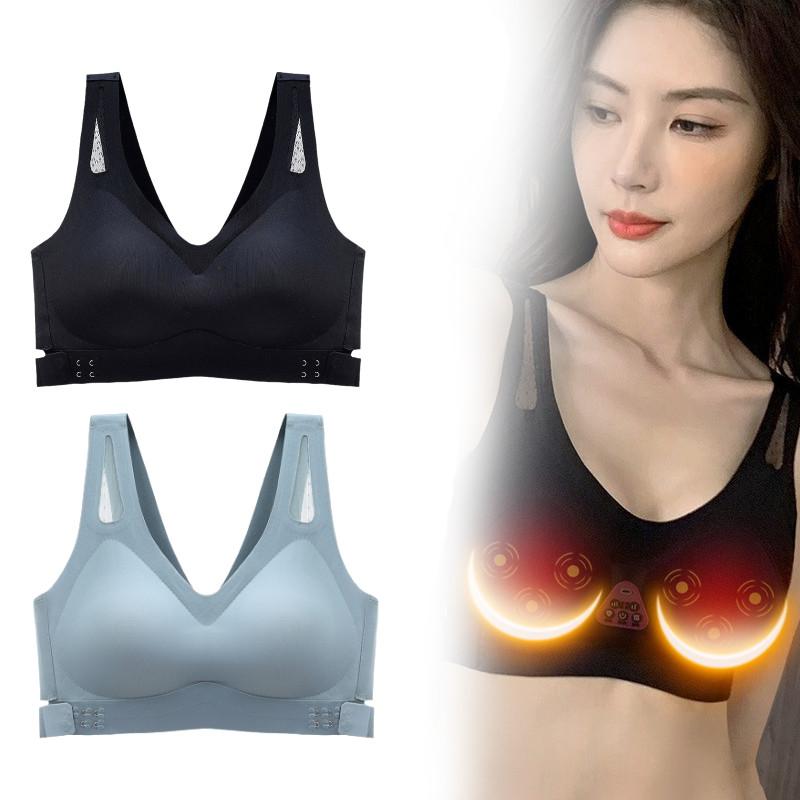 Электрический массажер для груди для женщин, удобный съемный дизайн с вибрацией для увеличения бюста