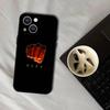 Чехол для телефона One P-Punch Man Saitama для iPhone 16,15,14,13,12,11,Pro,XS,Max,XR,Plus,E,SE4,Mini Черная мягкая обложка