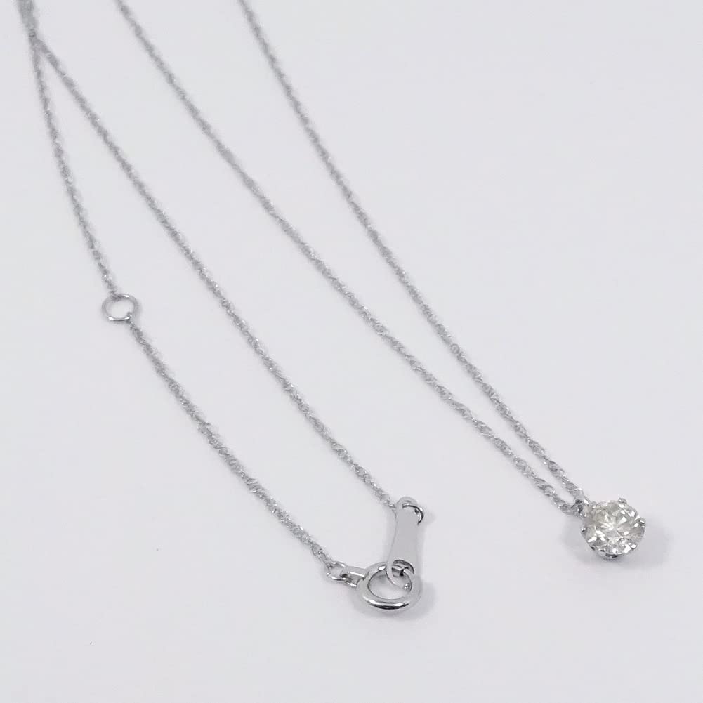 Box for You and Platinum Diamond Single Pt900 Petite SI High Quality Single Stone 4021 [Jewelry Me] Necklace, Pendant, Necklace, 0.30 Carat, -G~H