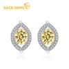 Zircon Earrings for Women Wedding Party Earrings Come In A Variety of Colors Including Pink, Yellow, Blue and Red