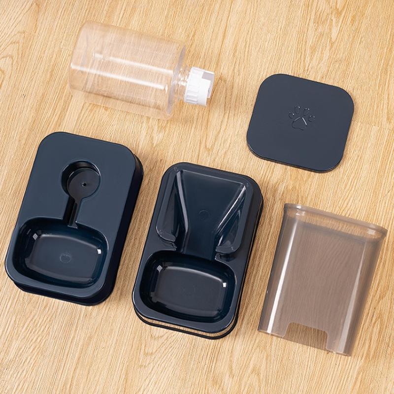 Автоматическая кормушка и поилка для кошек и собак - Набор мисок для корма и поилки для домашних животных, Умный контроль порций для кошек и собак, Без батареи