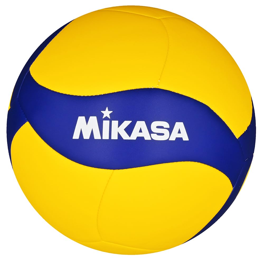 MIKASA Размер V460W для учеников средней школы и Рекомендуемое внутреннее давление Волейбольный мяч, Для отдыха/досуга, 4, (Для мам), Желтый/Синий,
