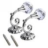 Hooks Hanger Holder Window Accessories 2pcs Metal Crystal Glass Curtain Holdback Wall Tie Back