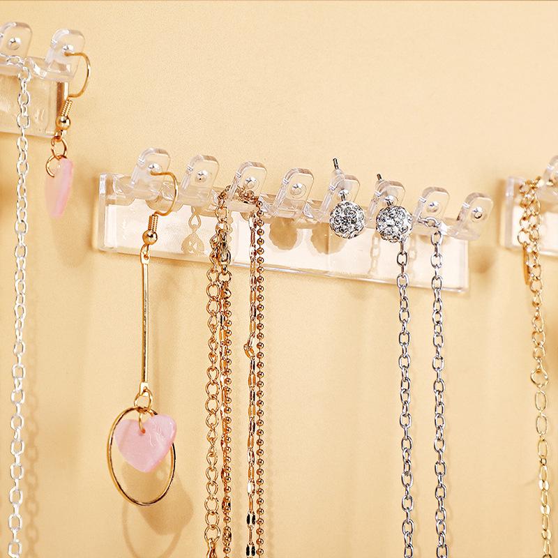 Wall-Mounted Necklace & Bracelet Anti-Tangle Jewelry Stand