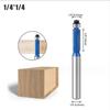 6mm 1/4inch Shank Router Bits Set Trimming Straight Round Corner Cove Box Milling Cutter Tungsten Carbide Woodworking Tools
