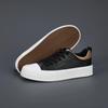 Мужские туфли на шнуровке Trend Leather Casual Shoes Outdoor Black White Flats Skateboard Shoes весна осень Stree men Sneakers