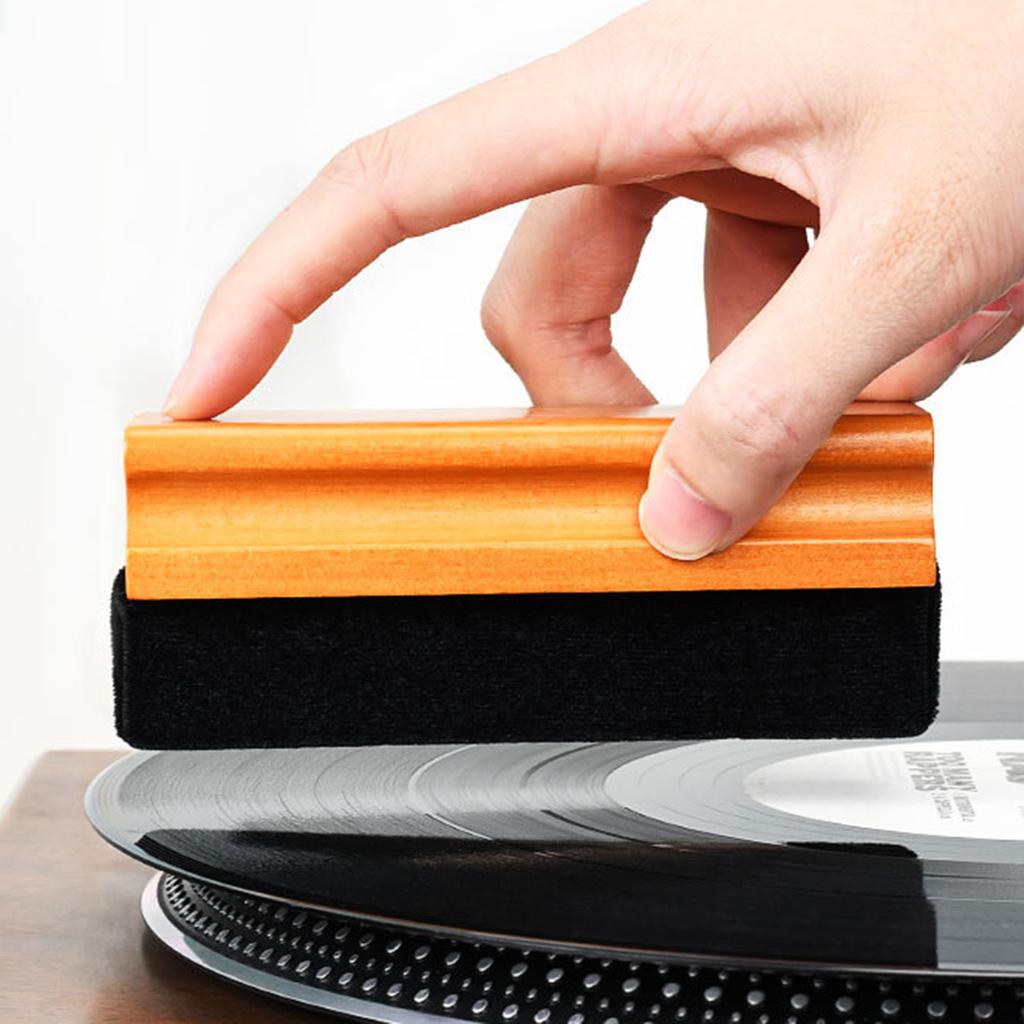 Small Anti-static Record Dust Remover for LP Vinyl Record Safe Cleaning Velvet Brush Cleaning Tool Safe Cleaning