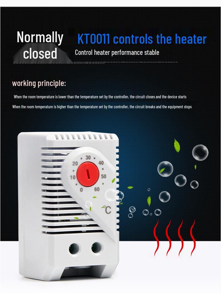 KTS011 Adjustable Fan Thermostat Temperature Controller for Distribution Cabinet