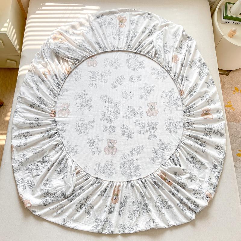 Покрывало на кровать, приятная для кожи простыня, домашние эластичные простыни на подкладке, защита для матраса с принтом, roupa de cama (Нет наволочки)