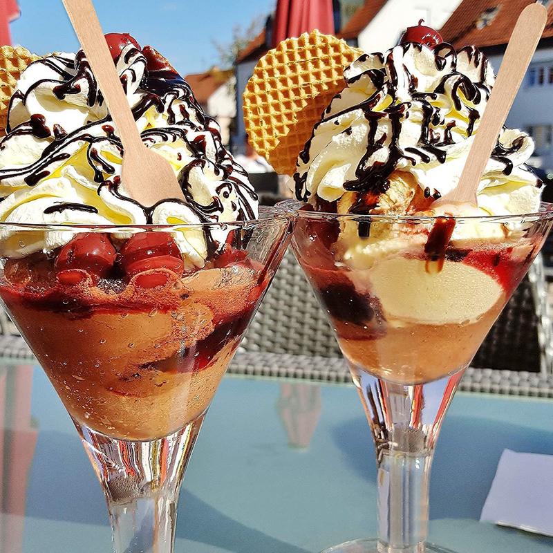 100Pcs Disposable Mini Wooden Spoon Fruit Dessert Forks Spoons Ice Cream Spoon Western Wedding Party Tableware Kitchen Accessory