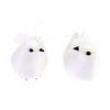 2Pcs White Doves Feather Artificial Foam Lover Peace Doves Bird Home Decor