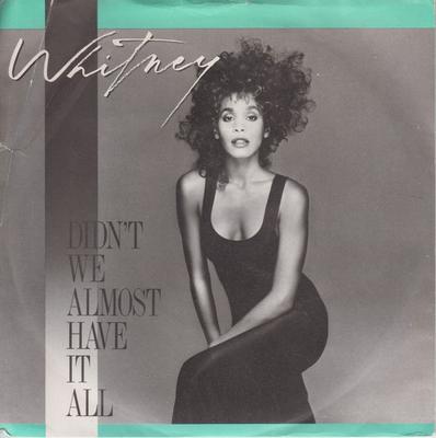 7-дюймовая пластинка WHITNEY HOUSTON - Didn't We Almost Have It All RIS31 Arista 1987 UK Соул/Фанк Б/У